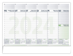 Pracovn podloka s kalendriom 2024